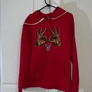 New NC North Carolina State Wolfpack men’s hooded hoodie sweatshirt L 3 Goggles